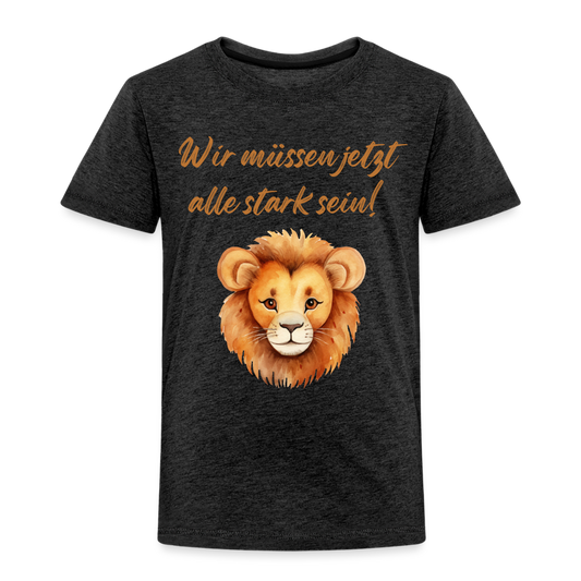 Kinder Premium T-Shirt stark sein - Anthrazit