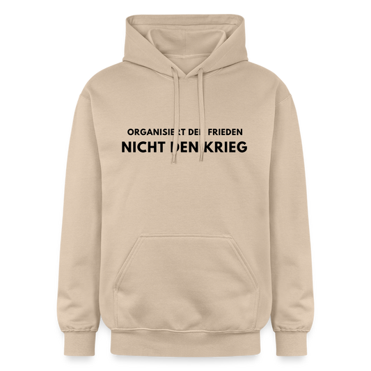 Frauen & Herren Hoodie Frieden statt Krieg - Sand