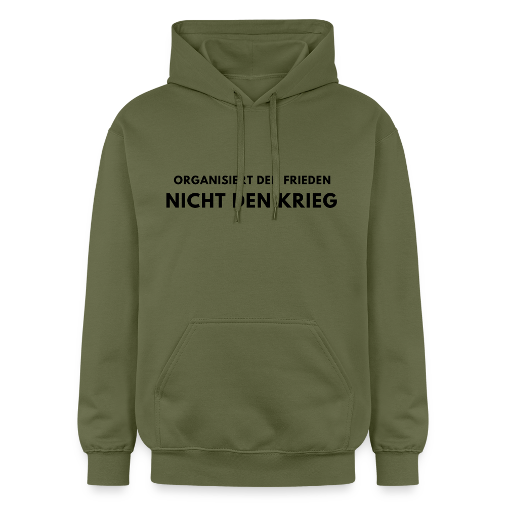 Frauen & Herren Hoodie Frieden statt Krieg - Militärgrün