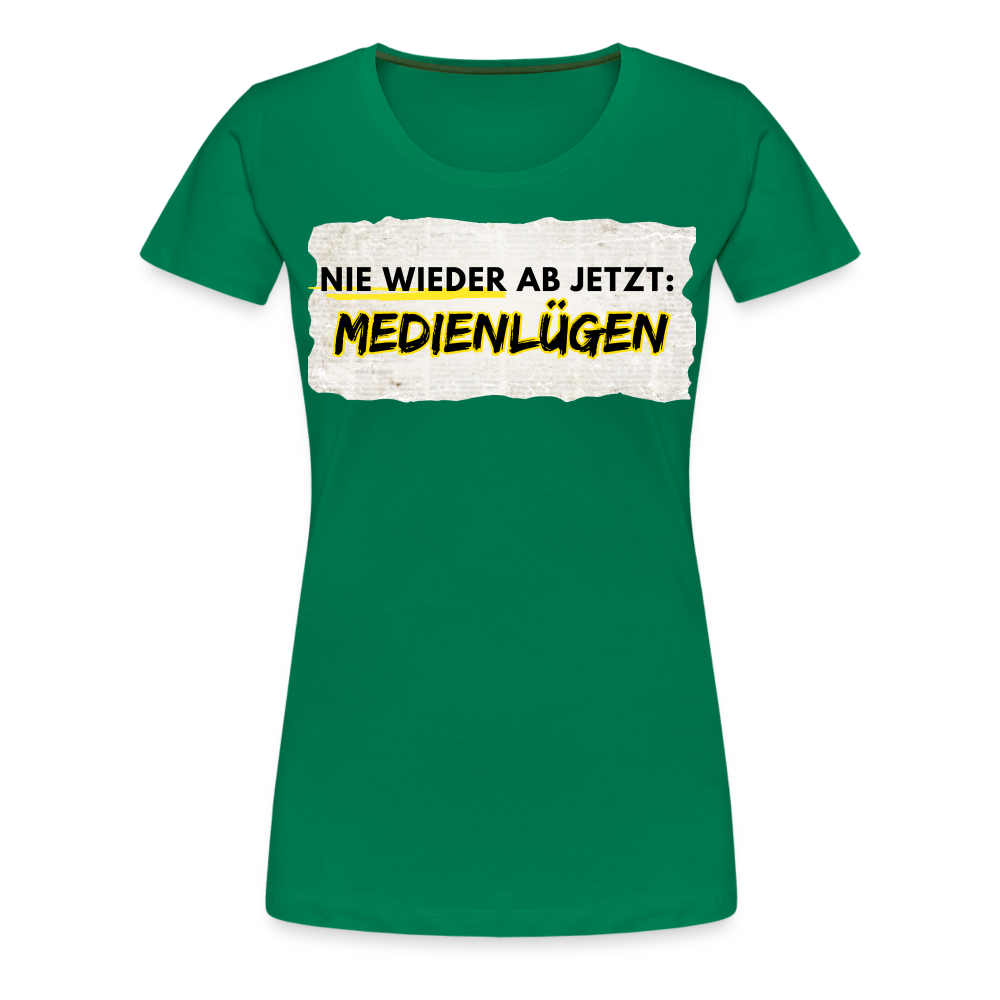 Frauen Premium T-Shirt - Nie wieder Medienlügen - Kelly Green