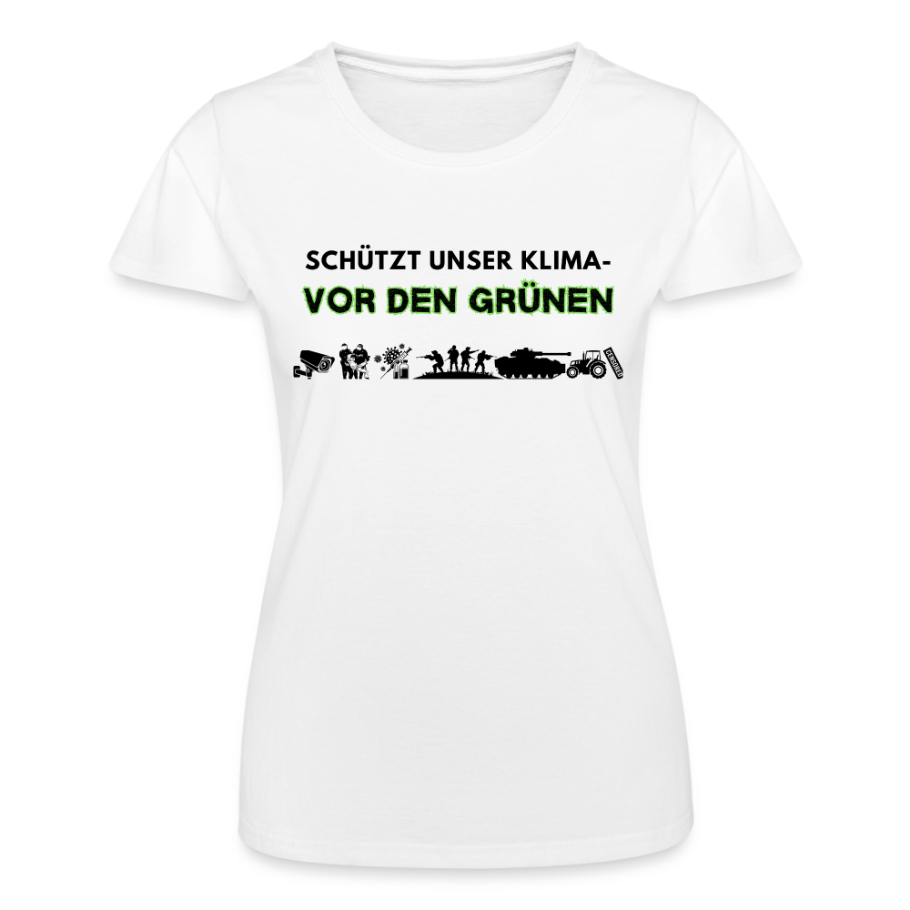 Frauen-T-Shirt - Kimaschutz - weiß