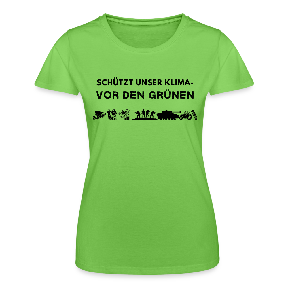 Frauen-T-Shirt - Kimaschutz - Hellgrün