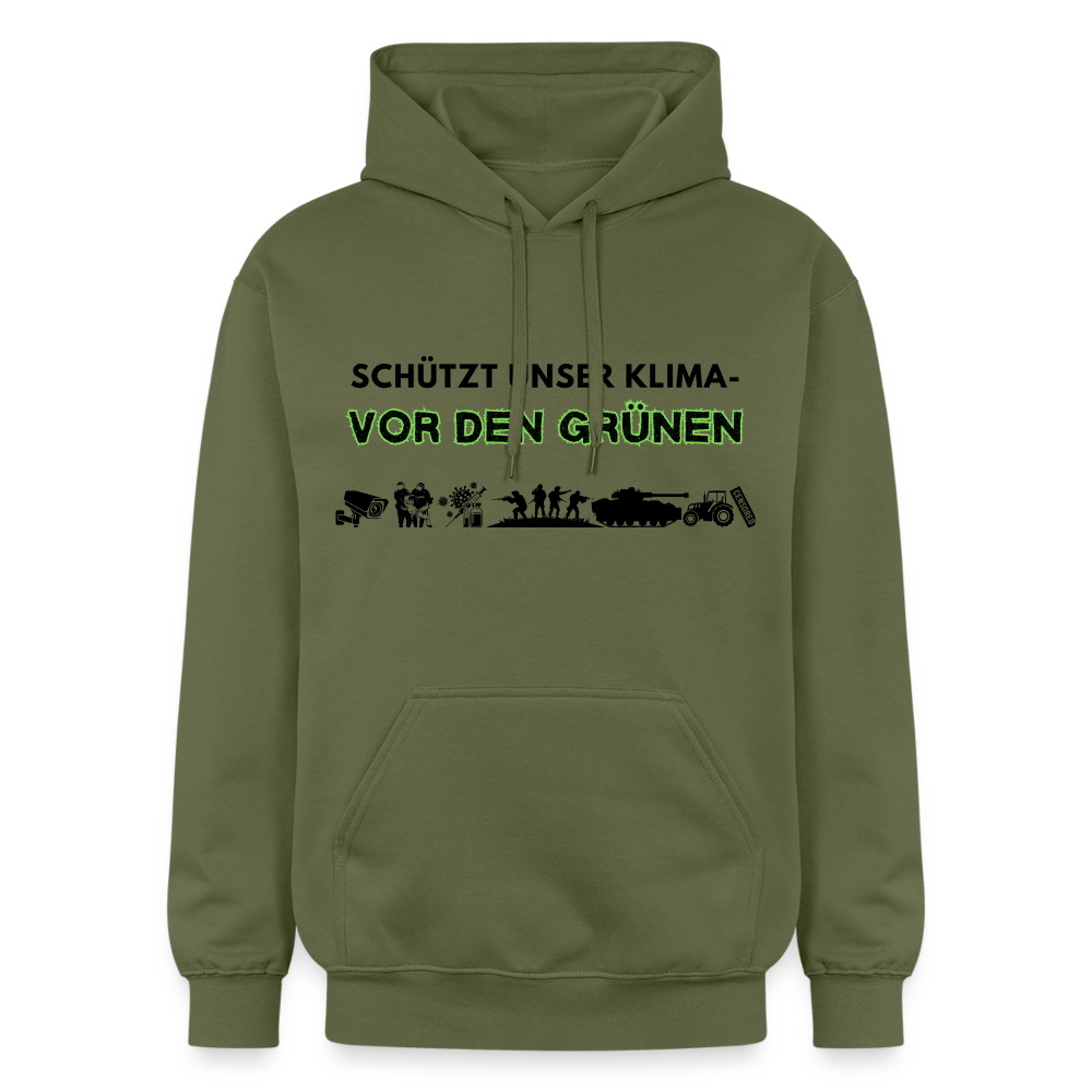 Männer & Frauen Softstyle® Midweight Hoodie  Kimaschutz - Militärgrün