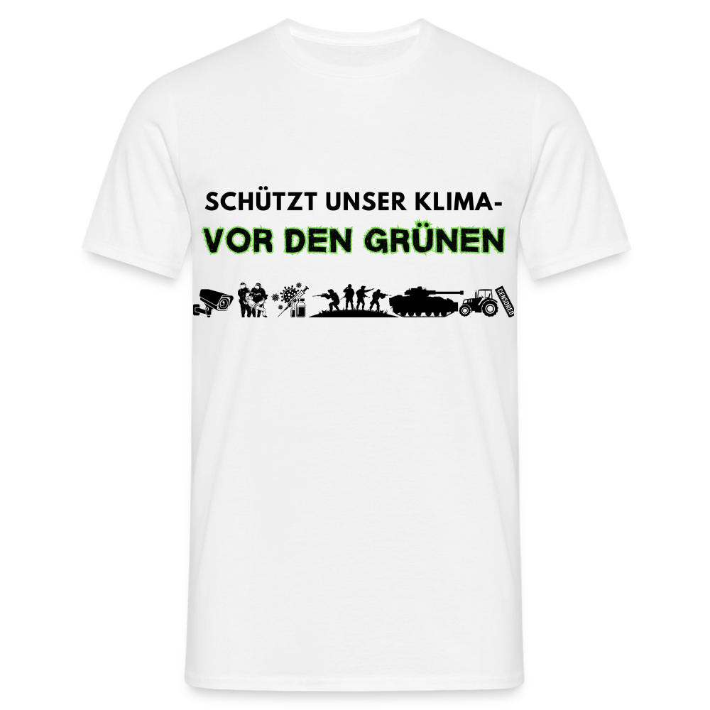 Männer T-Shirt  Kimaschutz - weiß