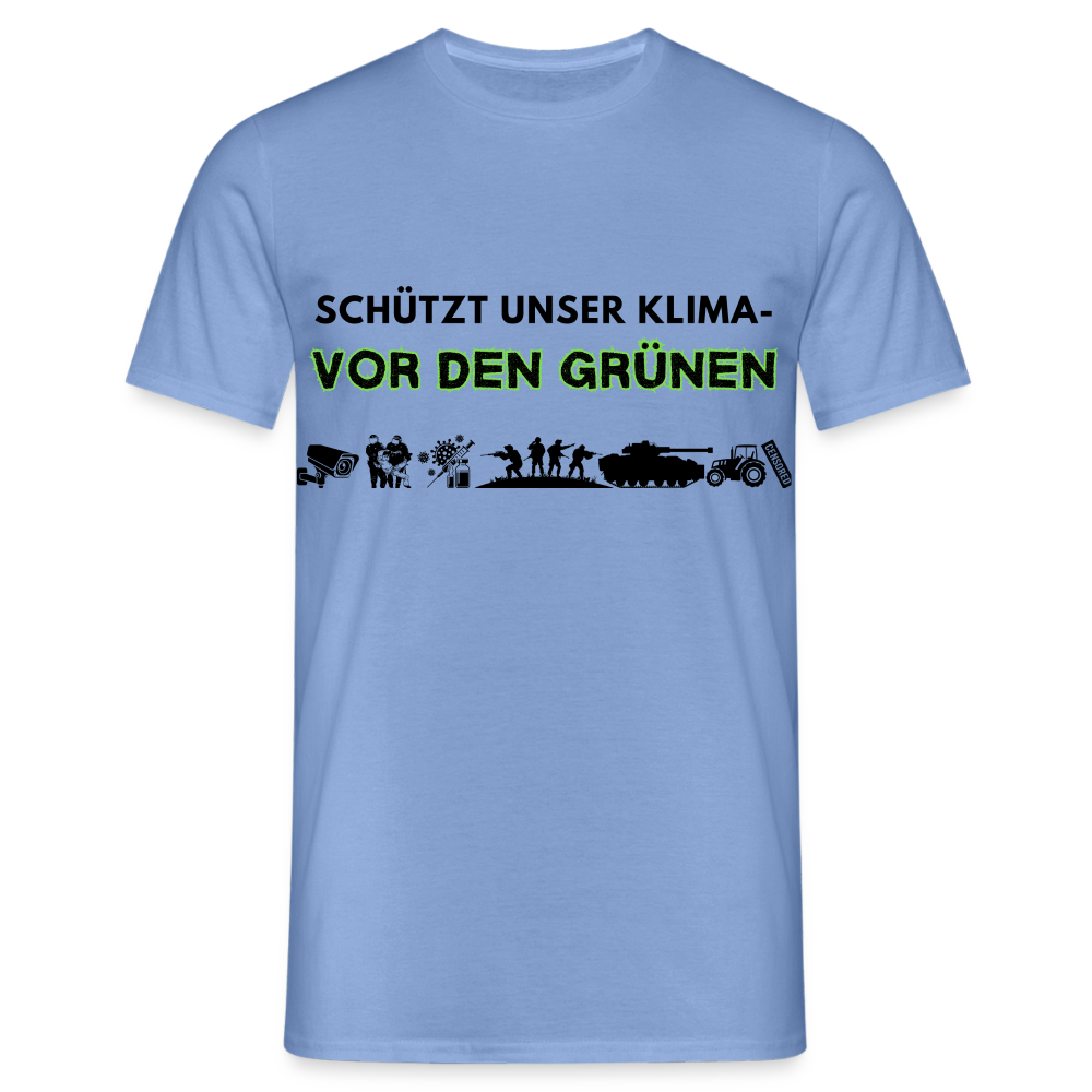 Männer T-Shirt  Kimaschutz - carolina blue