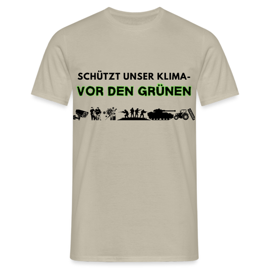 Männer T-Shirt  Kimaschutz - Sandbeige