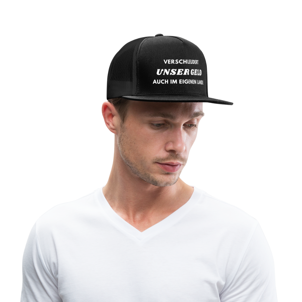 Trucker Cap Unser Geld - Schwarz/Schwarz