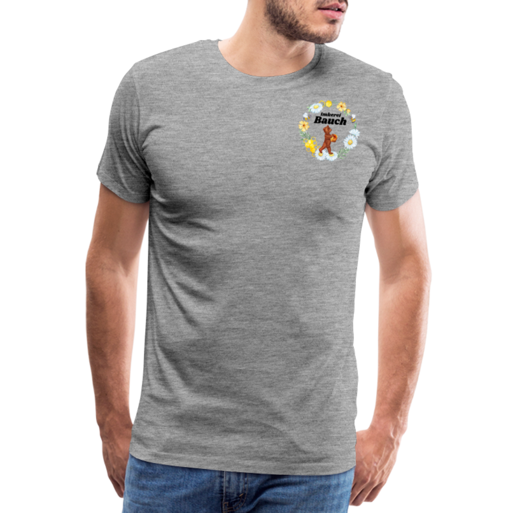 Männer Premium T-Shirt - Grau meliert