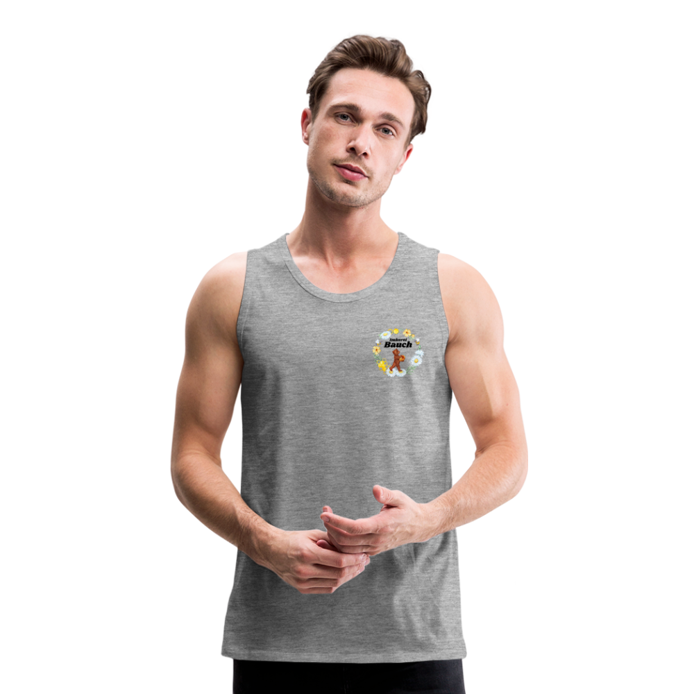 Männer Premium Tank Top - Grau meliert