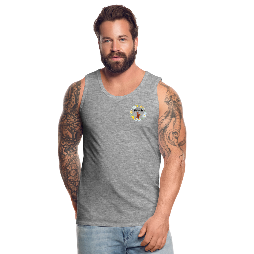 Männer Premium Tank Top - Grau meliert