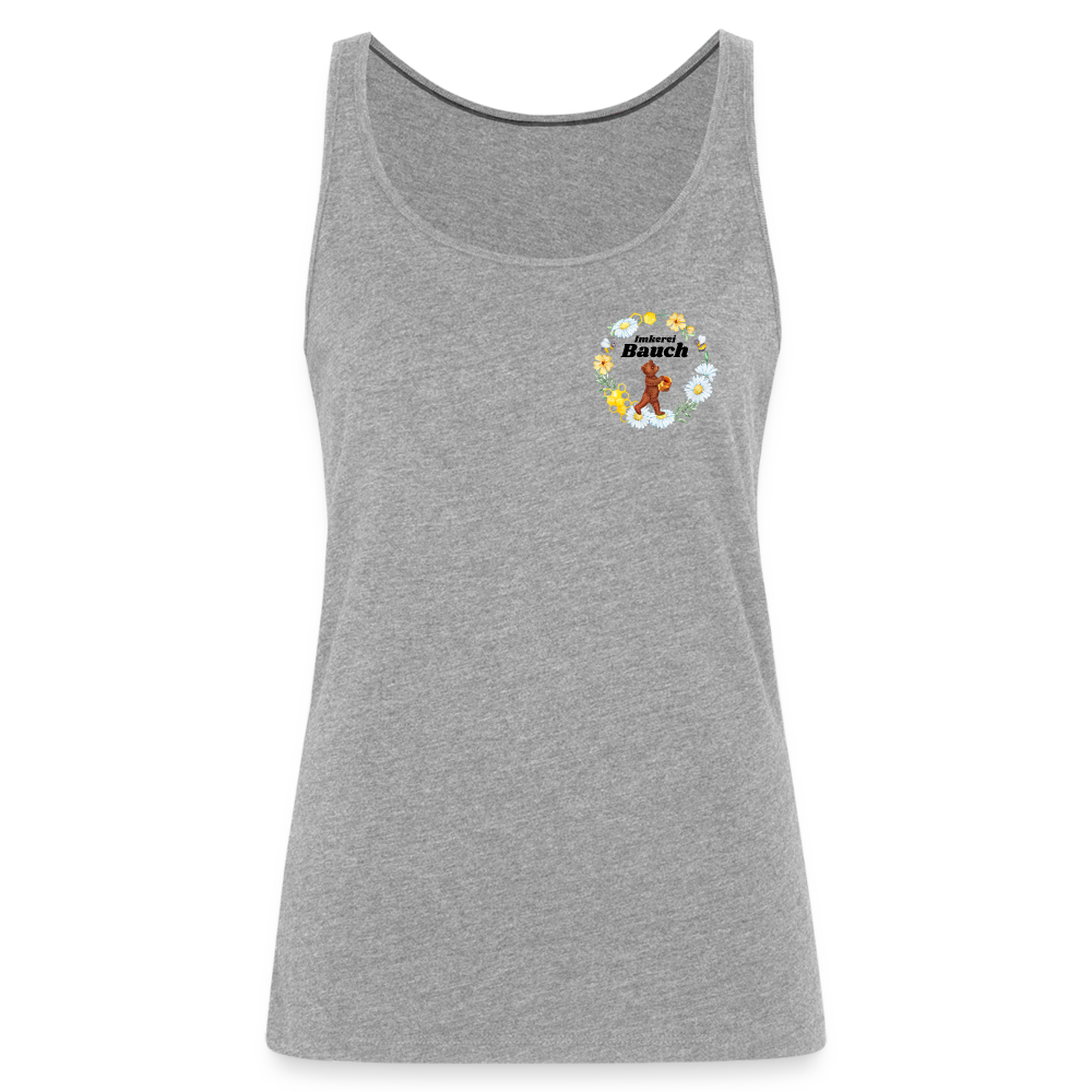 Frauen Premium Tank Top - Grau meliert