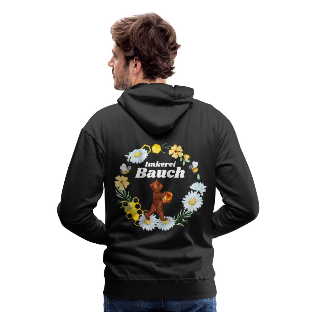 Männer Premium Hoodie - Schwarz