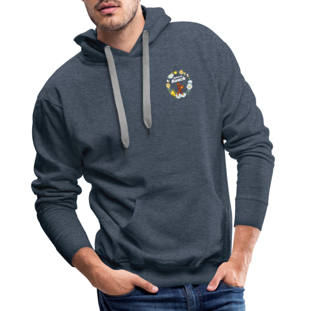 Männer Premium Hoodie - Jeansblau