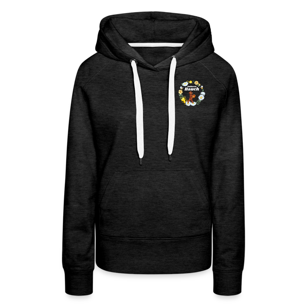 Frauen Premium Hoodie Logo nur vorne - Anthrazit