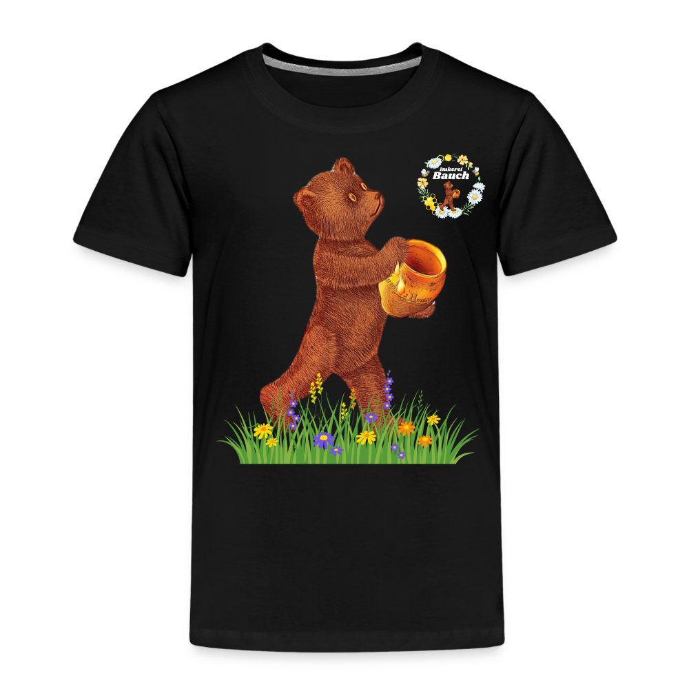 Kinder Premium T-Shirt Imkerei Bauch - Schwarz