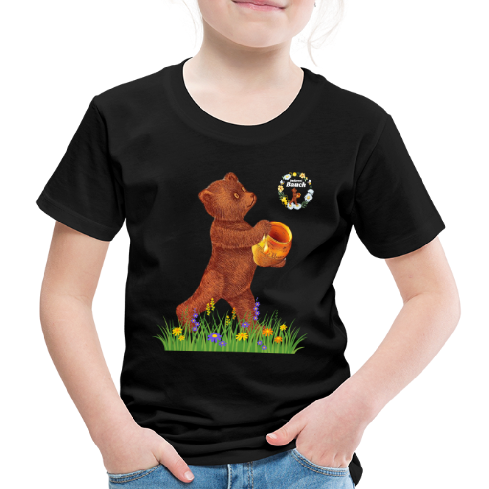 Kinder Premium T-Shirt Imkerei Bauch - Schwarz