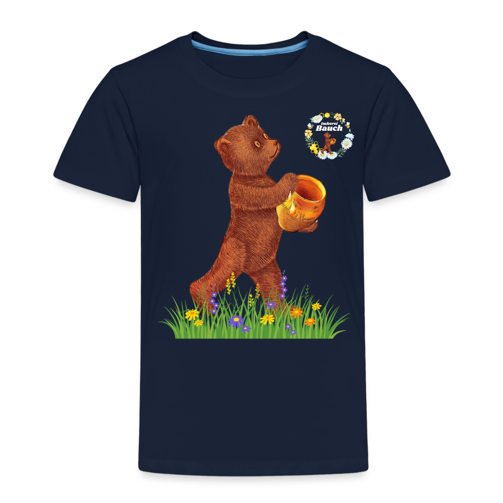 Kinder Premium T-Shirt Imkerei Bauch - Navy