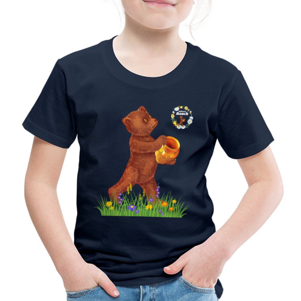 Kinder Premium T-Shirt Imkerei Bauch - Navy