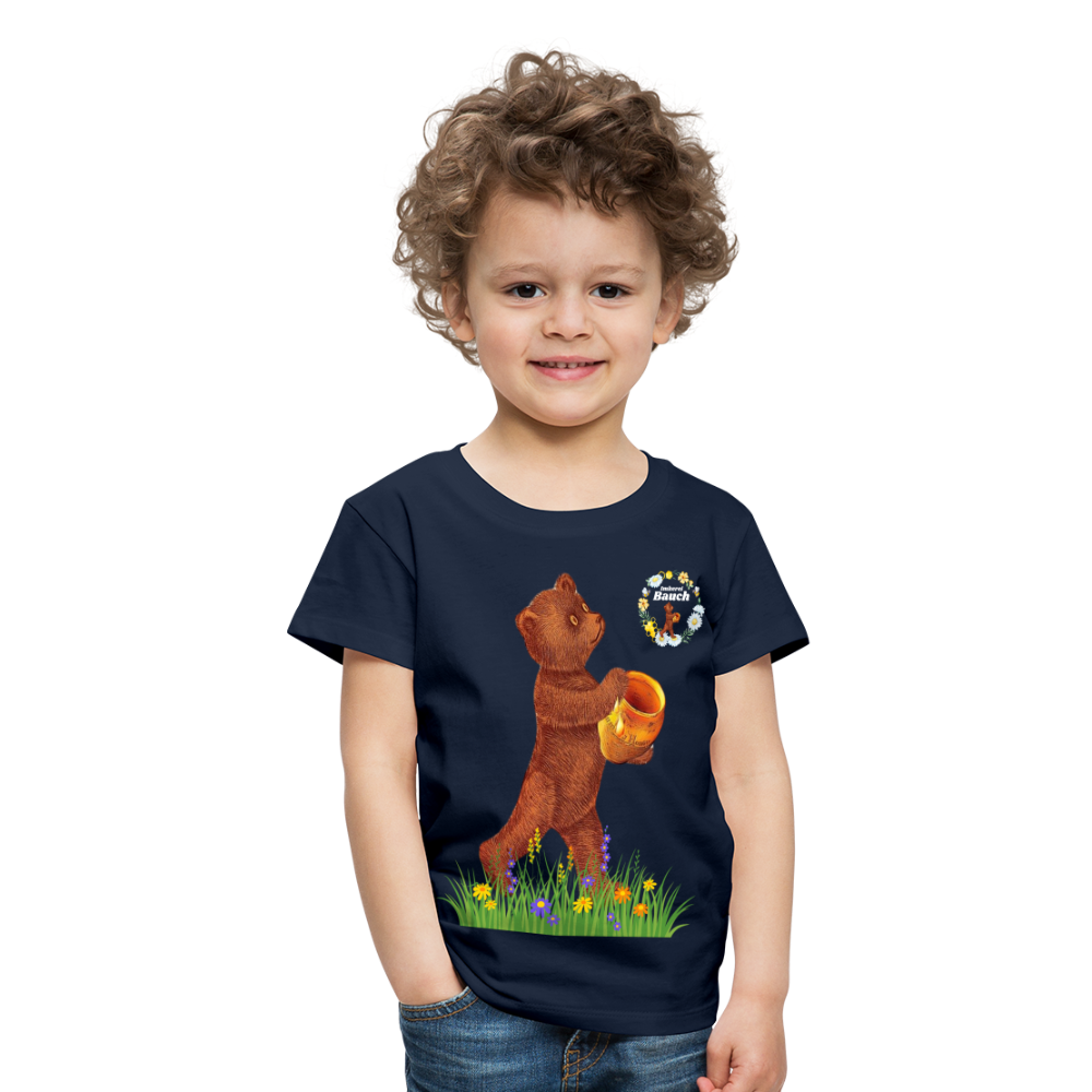 Kinder Premium T-Shirt Imkerei Bauch - Navy