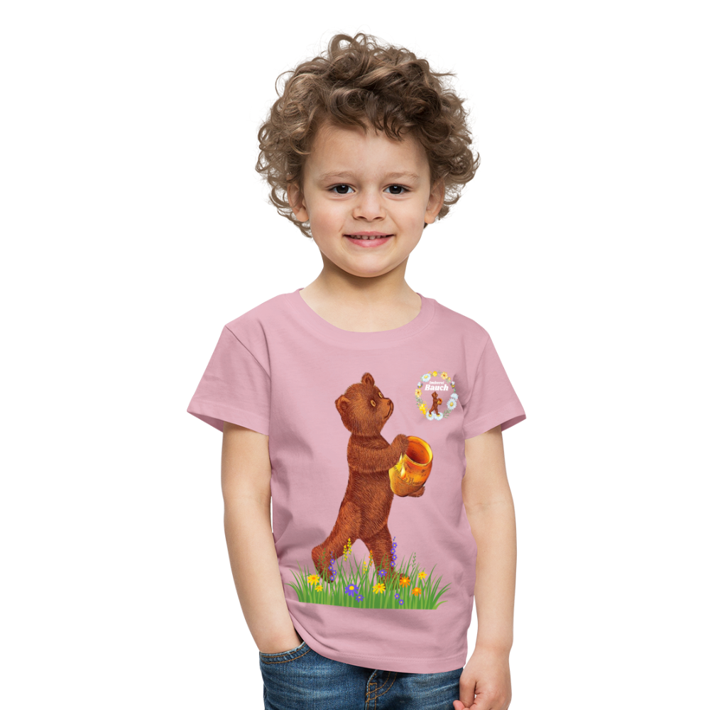 Kinder Premium T-Shirt Imkerei Bauch - Hellrosa