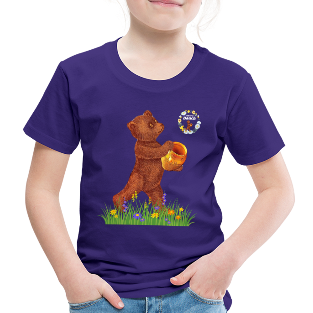 Kinder Premium T-Shirt Imkerei Bauch - Lila