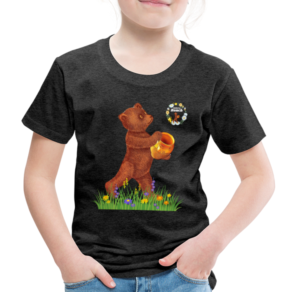 Kinder Premium T-Shirt Imkerei Bauch - Anthrazit