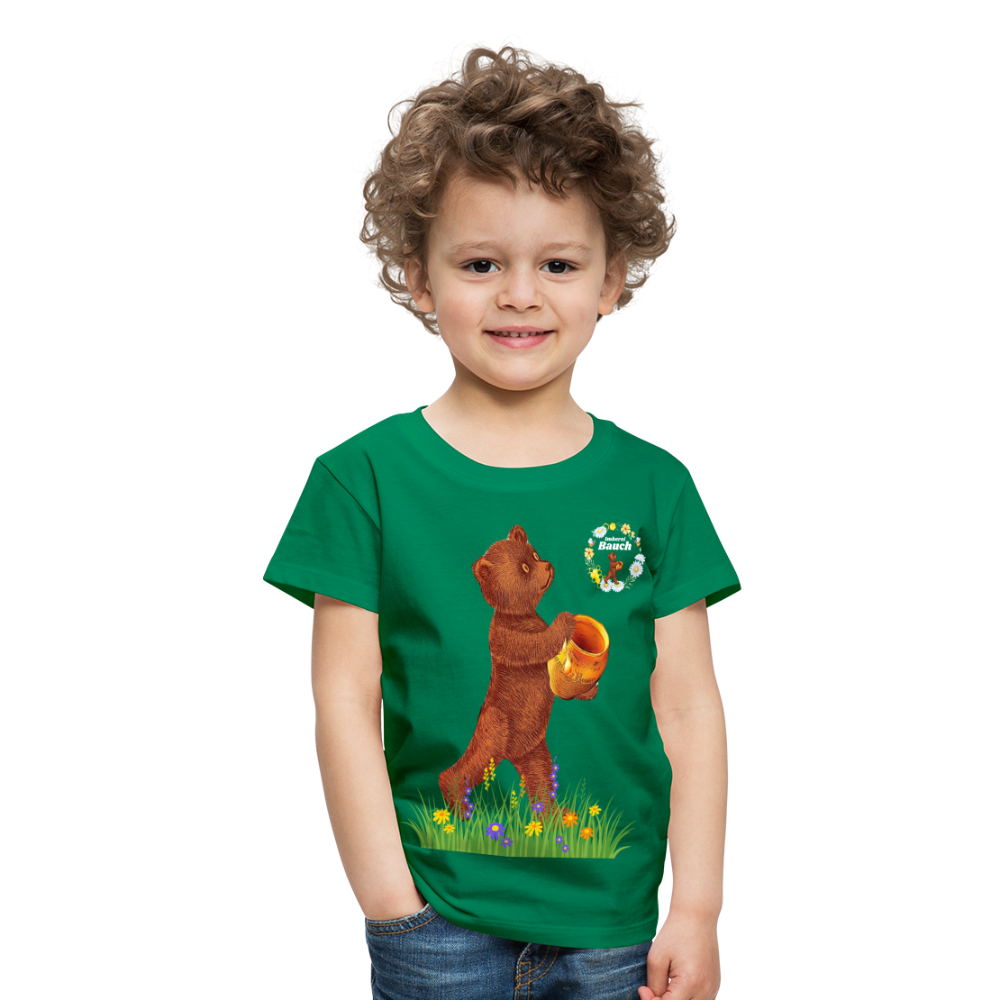 Kinder Premium T-Shirt Imkerei Bauch - Kelly Green