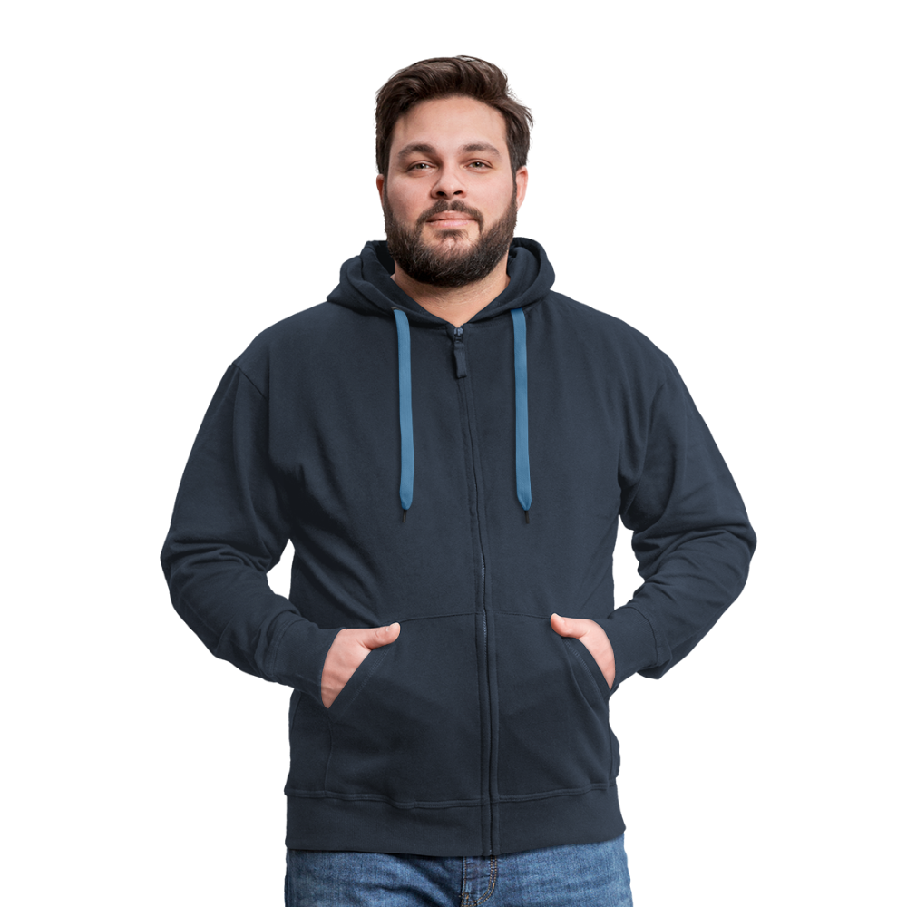 Männer Premium Kapuzenjacke Imkerei Bauch - Navy