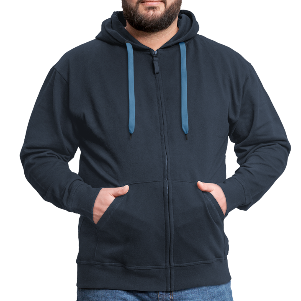 Männer Premium Kapuzenjacke Imkerei Bauch - Navy