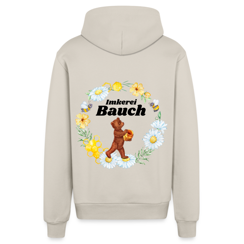 Organic Relaxed Kapuzenjacke Imkerei Bauch - WARM CLAY