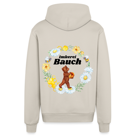 Organic Relaxed Kapuzenjacke Imkerei Bauch - WARM CLAY